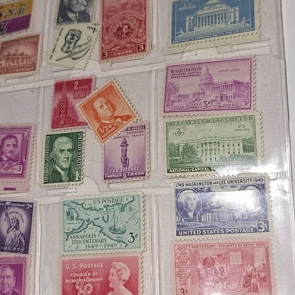 36 Vintage Collectable New U.S.A. Stamps Get 5 FREE (not pictured)! - Picture 2 of 6